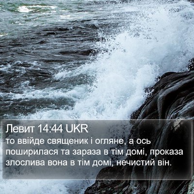 Левит 14:44 UKR Bible Verse Image
