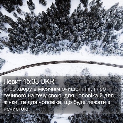 Левит 15:33 UKR Bible Verse Image