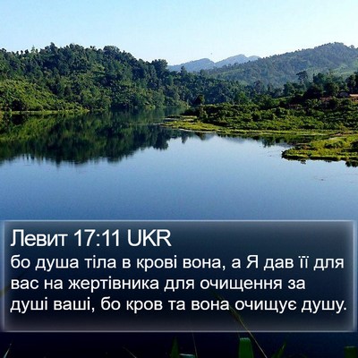 Левит 17:11 UKR Bible Verse Image