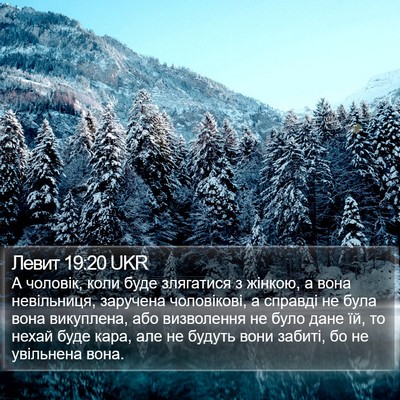 Левит 19:20 UKR Bible Verse Image