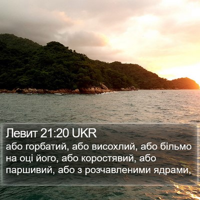 Левит 21:20 UKR Bible Verse Image