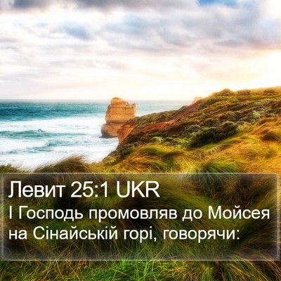 Левит 25:1 UKR Bible Verse Image