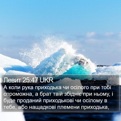Левит 25:47 UKR Bible Verse Image
