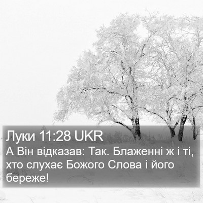 Луки 11:28 UKR Bible Verse Image