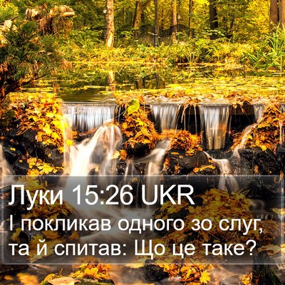 Луки 15:26 UKR Bible Verse Image