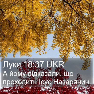 Луки 18:37 UKR Bible Verse Image