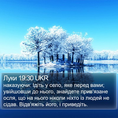 Луки 19:30 UKR Bible Verse Image