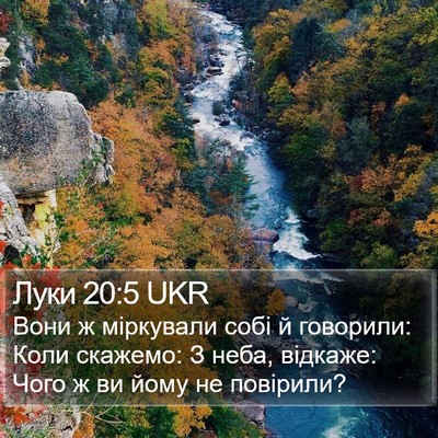 Луки 20:5 UKR Bible Verse Image