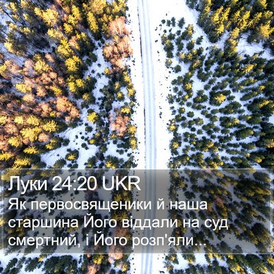 Луки 24:20 UKR Bible Verse Image