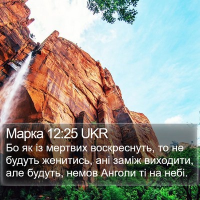 Марка 12:25 UKR Bible Verse Image
