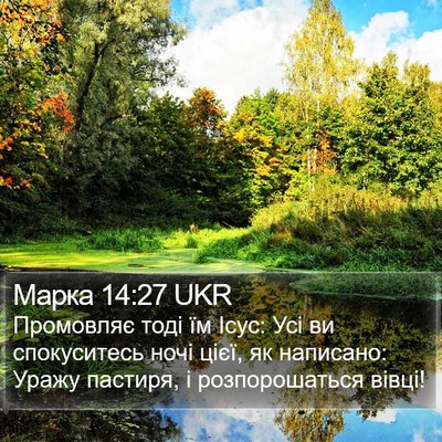 Марка 14:27 UKR Bible Verse Image