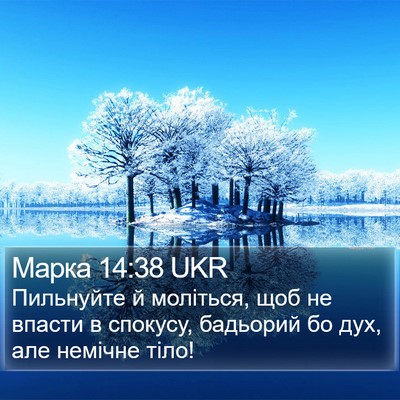 Марка 14:38 UKR Bible Verse Image