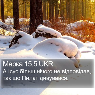 Марка 15:5 UKR Bible Verse Image