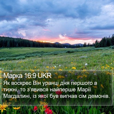 Марка 16:9 UKR Bible Verse Image