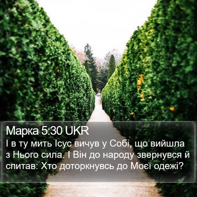 Марка 5:30 UKR Bible Verse Image