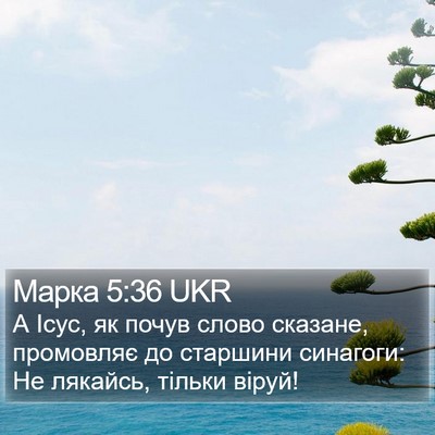 Марка 5:36 UKR Bible Verse Image
