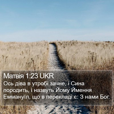 Матвія 1:23 UKR Bible Verse Image