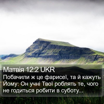 Матвія 12:2 UKR Bible Verse Image