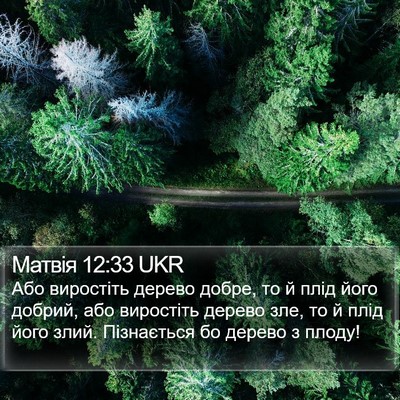 Матвія 12:33 UKR Bible Verse Image