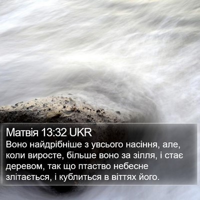 Матвія 13:32 UKR Bible Verse Image
