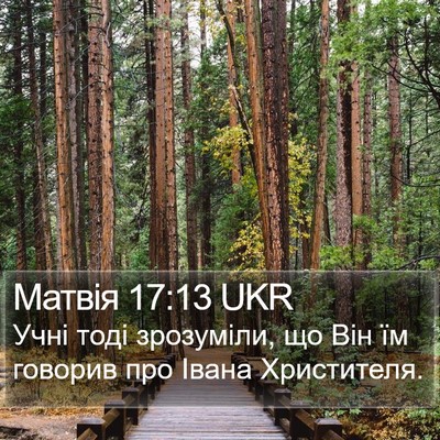 Матвія 17:13 UKR Bible Verse Image