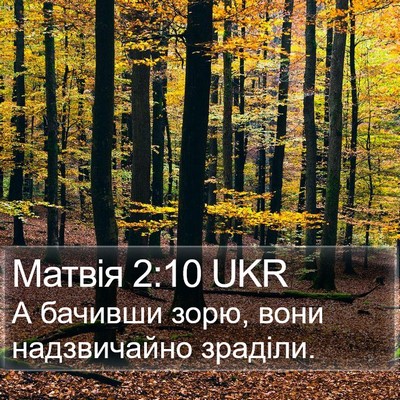 Матвія 2:10 UKR Bible Verse Image