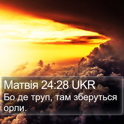 Матвія 24:28 UKR Bible Verse Image