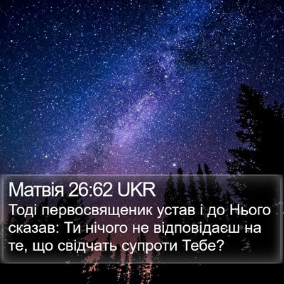 Матвія 26:62 UKR Bible Verse Image
