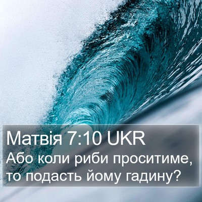 Матвія 7:10 UKR Bible Verse Image
