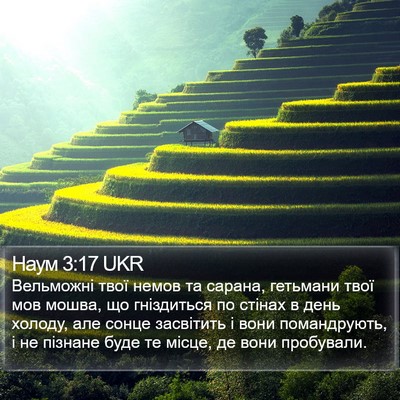Наум 3:17 UKR Bible Verse Image