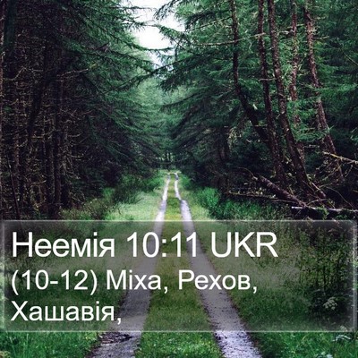 Неемія 10:11 UKR Bible Verse Image