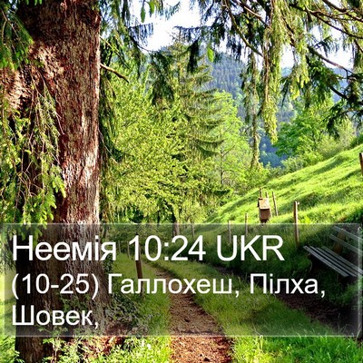 Неемія 10:24 UKR Bible Verse Image