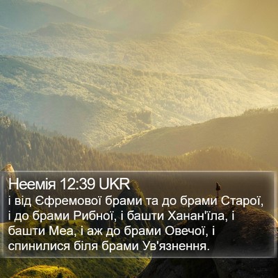 Неемія 12:39 UKR Bible Verse Image