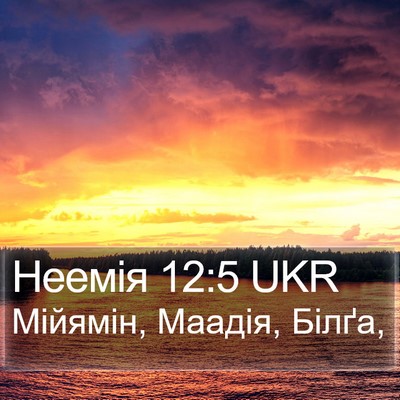 Неемія 12:5 UKR Bible Verse Image