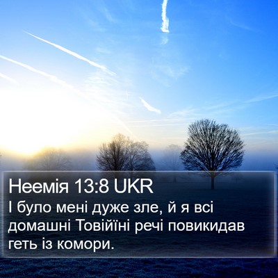 Неемія 13:8 UKR Bible Verse Image