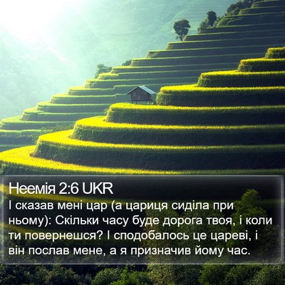 Неемія 2:6 UKR Bible Verse Image