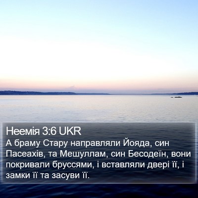 Неемія 3:6 UKR Bible Verse Image