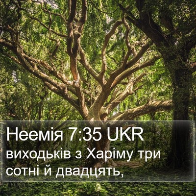 Неемія 7:35 UKR Bible Verse Image