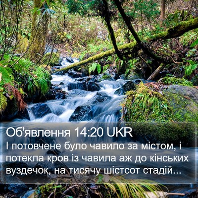 Об'явлення 14:20 UKR Bible Verse Image