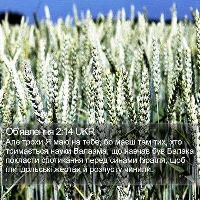 Об'явлення 2:14 UKR Bible Verse Image