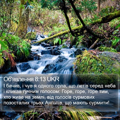 Об'явлення 8:13 UKR Bible Verse Image