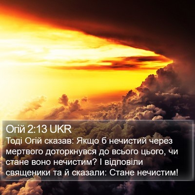 Огій 2:13 UKR Bible Verse Image