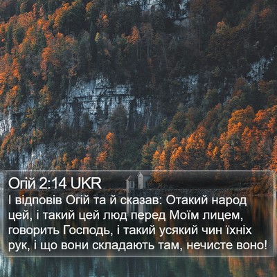 Огій 2:14 UKR Bible Verse Image