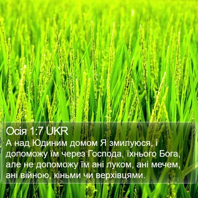Осія 1:7 UKR Bible Verse Image