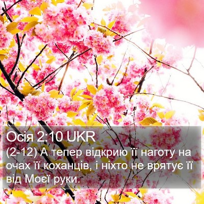 Осія 2:10 UKR Bible Verse Image