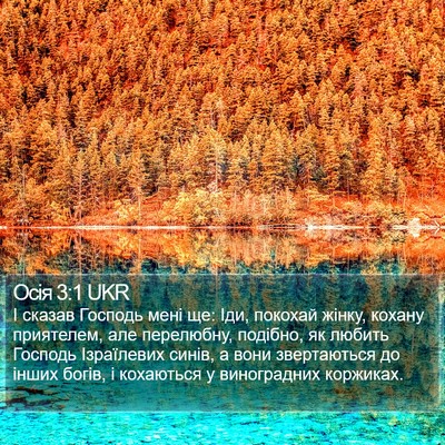 Осія 3:1 UKR Bible Verse Image