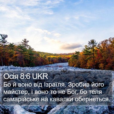 Осія 8:6 UKR Bible Verse Image