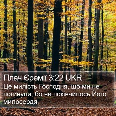 Плач Єремії 3:22 UKR Bible Verse Image