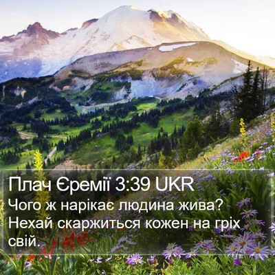 Плач Єремії 3:39 UKR Bible Verse Image