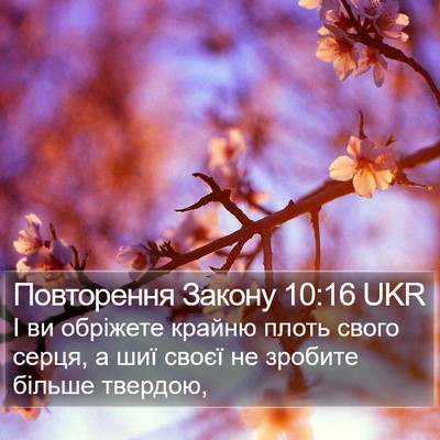 Повторення Закону 10:16 UKR Bible Verse Image